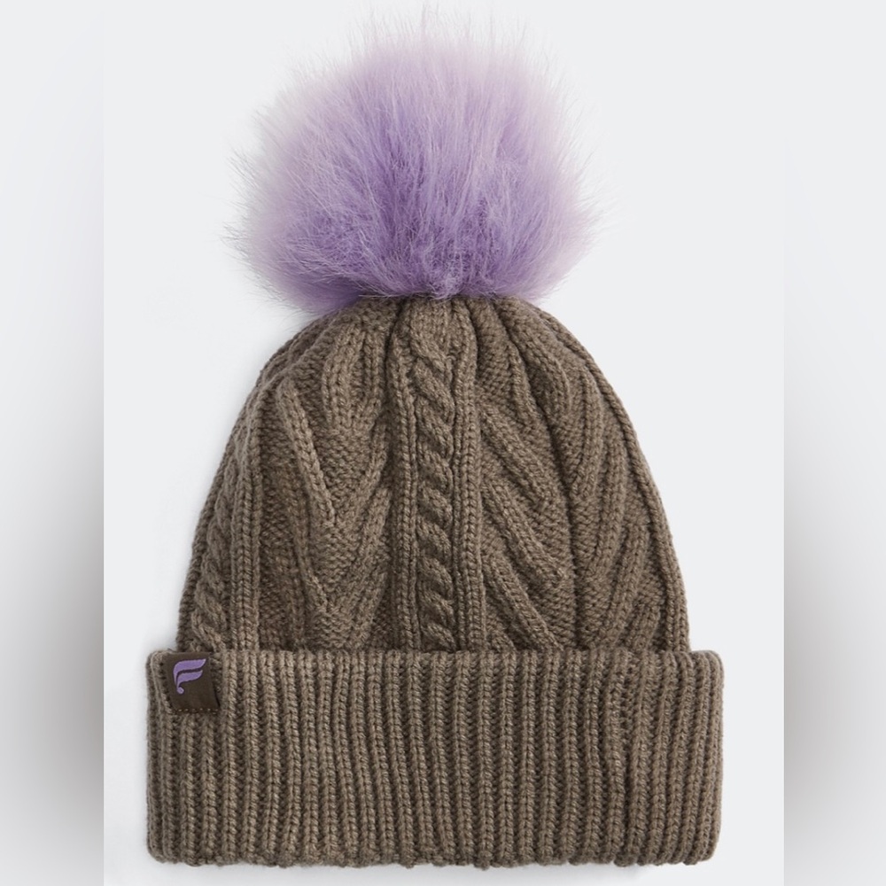 Fabletics Cable Knit Pom Beanie